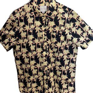 American Eagle Summer Short Sleeve Palm Shirt